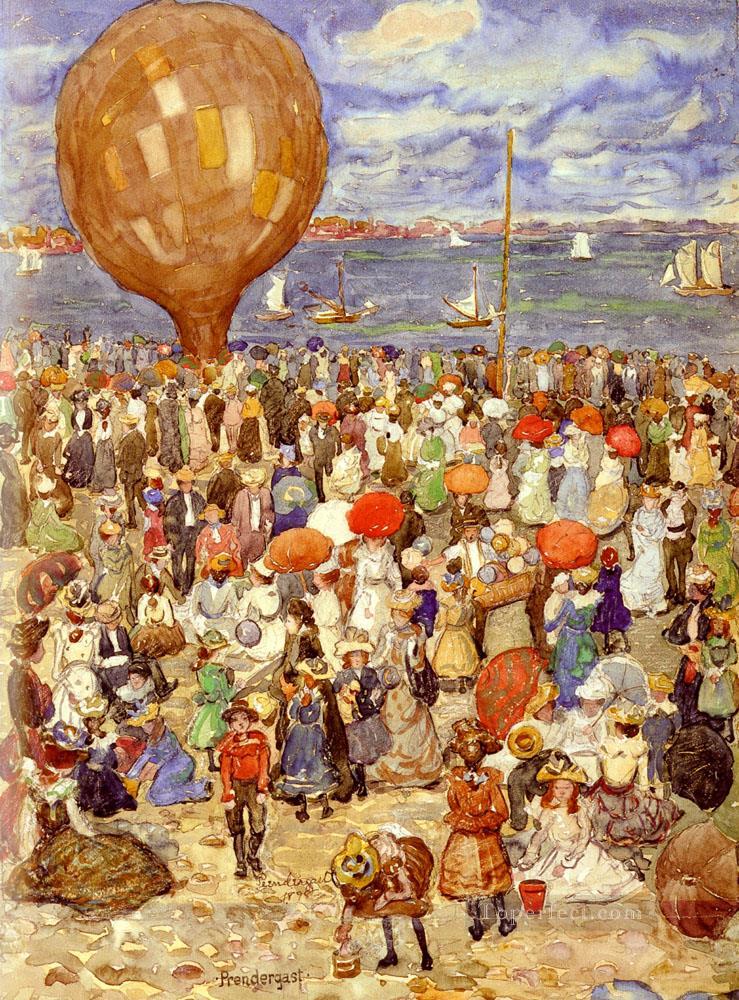 Maurice B The Balloon Maurice Prendergast watercolor Oil Paintings